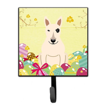 Carolines Treasures Easter Eggs Bull Terrier White Leash or Key Holder BB6138SH4